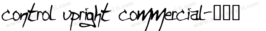 control upright commercial字体转换